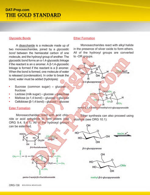 Gold Standard DAT/OAT General and Organic Chemistry Review